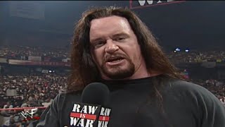 The Undertaker Out Of Character Promo With Mr. McMahon, Raw 1998/06/01