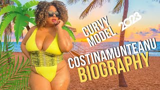 Costina Munteanu biography plus size model and Blogger and popular plus size fashion model