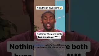 Metta World Peace NBA mean tweet #1…😮🤣 #shorts #nba