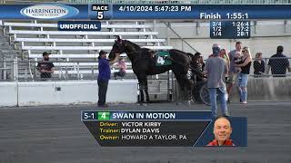 Swan In Motion wins Open Trot (#1321 Apr 14, 2024)