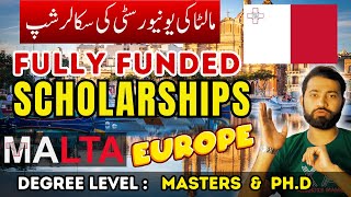 Fully Funded Scholarship in Europe | Malta Government Endeavour Scholarship 2024-25 | Study Abroad