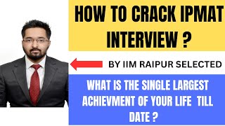 IPMAT 2023 Mock Interview preparation | IPMAT 2023 Interview tips and strategy | IPMAT Interview |9|