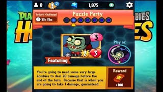 Puzzle Party | Daily Challenge Day 2 | 07 June 2023 | PVZ Heroes