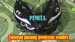 Tutorial Cara Mudah Pasang Lampu Projector Vario 150 Sendiri Full Awal Sampai Akhir Sein Running RGB