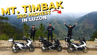 Pangatlo sa pinakamataas na bundok sa Luzon! Mt. Timbak, Atok, Benguet | Honda ADV160 | Aports