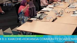 Kaikohe-Hokianga Community Board Meeting (17 May 2024)