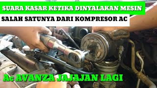 suara kasar/Berisik pada kompresor AC AVANZA//BEARING PULLY