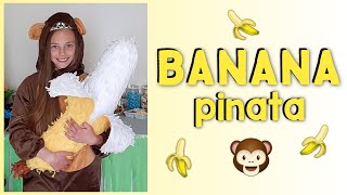 DIY GIANT Banana Pinata 🍌