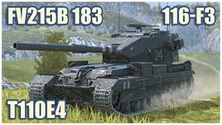 116-F3, T110E4 & FV215b 183 • WoT Blitz Gameplay