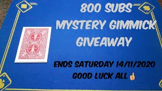 MYSTERY gimmick giveaway! 800 sub giveaway