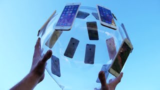 Dropping a GIANT iPhone 6S Glass Ball from 100 Feet!