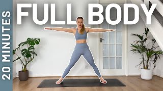 20 MIN FULL BODY for Beginners - No Equipment - No Repeat Home Workout