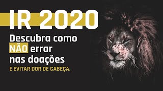 Dúvida para declarar DOAÇÕES no IR 2020? Vídeo rápido e prático