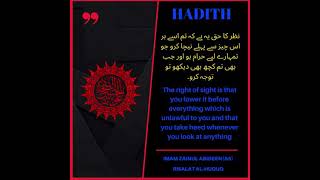 Beautiful ❤️ hadith of Imam Zainul Abideen | @shiaasnaashris