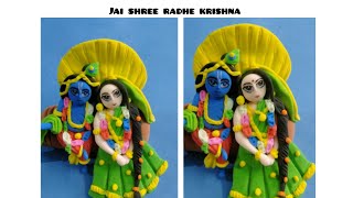 Shri Krishna-Radha Rani clay making#viral#youtubevideo #religion #art #clayart 🎨#krishna🙏#radheradhe