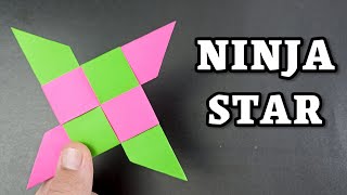 MAKING A NINJA STAR FROM PAPER | ORIGAMI - (Boomerang) - HOW TO MAKE PAPER NINJA STAR