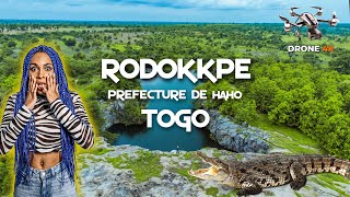 TOGO RODOKPE: LE JOLI PAYSAGE ET LAC DEVANT NOTSE 4K DRONE VIDEO