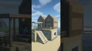 how to build cool survival houses in minecraft #minecraft #trending #shorts