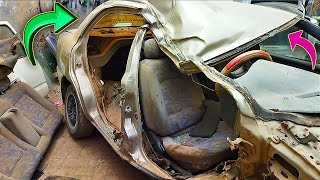 Totally Wrecked Car on Highway Accident Restoration Project | Handmade Old Body Parts Restoration