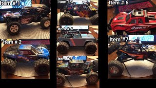 7 Rc’s I am selling. Check the description section for faster info.