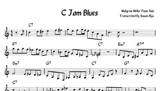 Mulgrew Miller - C Jam Blues Transcription