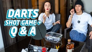 DARTS SHOT GAME + RANDOM Q&A (FT. ERICH GONZALES) | Enchong Dee