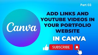 Add links and YouTube videos in your Canva portfolio website -Part 03 - Urdu/Hindi - 2023