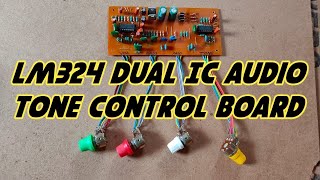 LM324 Dual IC Audio Tone Control Board