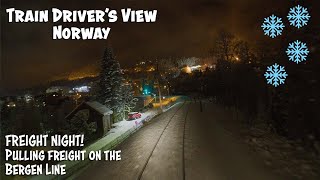 4K CABVIEW: FREIGHT NIGHT on the Bergen Line