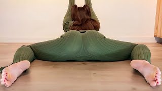 Real Time | Leg Stretch In Frog Position | Beautiful  Posture with Mirra #contortion#yoga#stretching