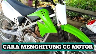 CARA MENGHITUNG CC MOTOR