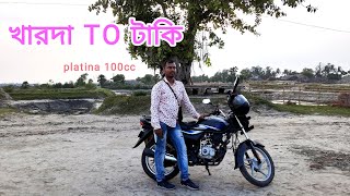 kolkata to taki with my Platina 100cc