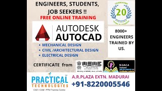 FREE CAD TRAINING for 2020 and 2021 passed out Engineers