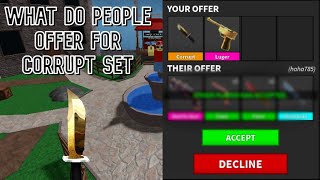 What do people offer for corrupt set (MM2)