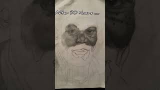 After 30 Hours My Hyper Realistic Drawing °Morgan Freeman° Drawing #shorts #viral #trending #drawing