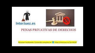 Penas privativas de derechos