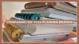 Comparing SIX Different 2024 Planners | Paper Quality and Price Differences