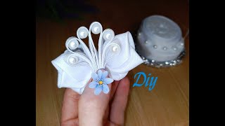 ВОТ ЭТО КРУТО /БЕЛЫЕ ШКОЛЬНЫЕ БАНТИКИ ИЗ ЛЕНТ /КАНЗАШИ/ DIY CRAFTS IDEAS \ ACCESSORIES