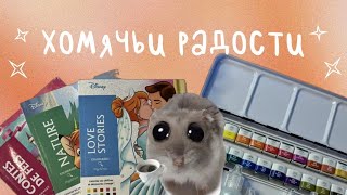 Хомячьи радости | Очень много раскрасок от hachette🍂 | Арт-материалы и мои провалы😅