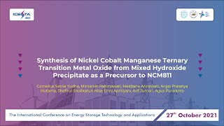 2A_2_Synthesis of Nickel Cobalt Manganese Ternary Transition Metal Oxide from Mixed Hydroxide