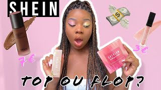 LE MAKE UP SHEIN SUR PEAU NOIRE: ÇA DONNE QUOI?🤔🥴 |Je teste tout (ou presque)