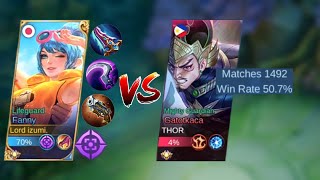 Fanny High And Dry + Shot Gun Build VS 1000 Macthes Gatotkaca - Who Will Win?? || Xinn26 - Mlbb