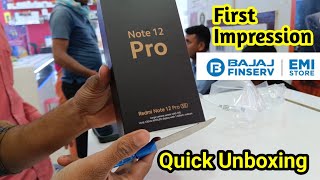 Redmi Note 12pro Quick Unboxing & Review Bajaj Shop