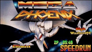 Mega Phoenix Arcade Speedrun - 2P Level 15 - 35:46 WR [629/3116]