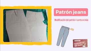 🟠 PANTALÓN VAQUERO 1/2: PATRÓN (modificación paso a paso)