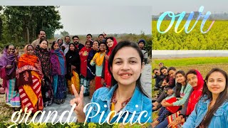 #vlog l l Our Family Grand Picnic👪👭👫 #সরষে ক্ষেত মজা আর ওটা কি ভূত 🍂🧟