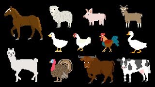 Farm Animals - Book Version - Old MacDonald - The Kids' Picture Show (Educational Learning Video)