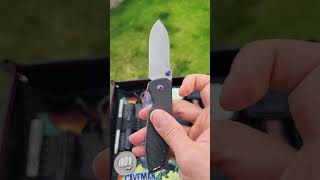 BRNLY SQD-2 Knife In Titanium and Peel Ply Carbon Fiber M390 Spear Point Blade