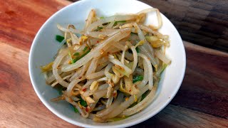 Korean Bean Sprout Side Dish Recipe - Kongnamul-muchim 콩나물무침