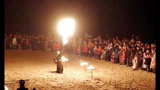 Šviesų ir ugnies vakaras prie Šiaurinio molo